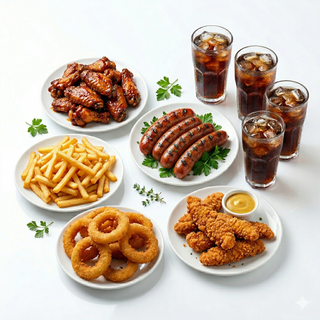 Combo Para 4 Personas Con Bebidas