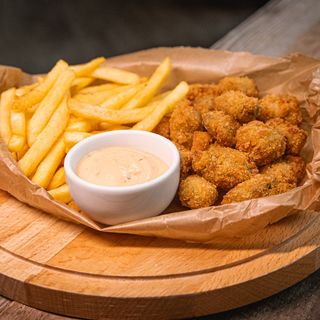 Midii Pane cu cartofi si sos tropical