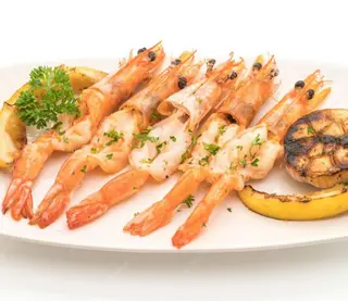 Langostinos al limón