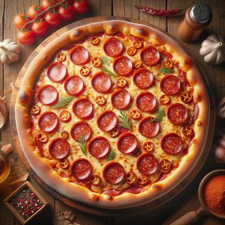 PIZZA SALAMI PICANTE 500g