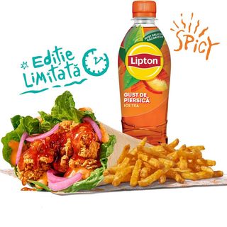 Spicy Red Hot Honey Wrap Large Meal