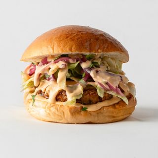 Veggie burger & Fries!