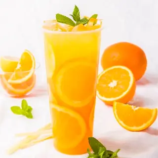 22. Flass Full Of Oranges Tea