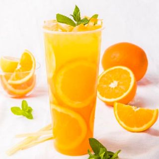 22. Flass Full Of Oranges Tea