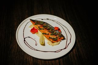 Запечена скумбрія з картопляним пюре