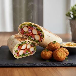 Wrap + Side + Falafel Balls