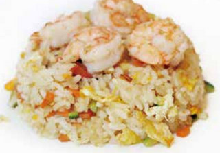 162 Riso saltato con gamberi