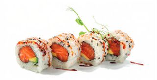 153. Uramaki de Salmón y Aguacate (4 Pzs.)