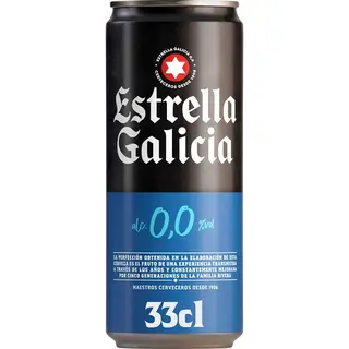 Cerveza Estrella Galicia 0,0 (330 Ml.)