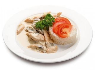 Фрикасе из курицы с рисом