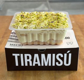 Tiramisú de pistacho