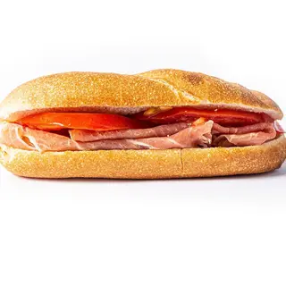 55. Jamón gran reserva, tomate y aceite de oliva virgen extra
