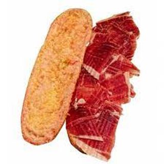 Bocadillo De Jamón Ibérico Bellota 100% 5J Con Tomate Rallado
