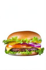 Hamburguesa Normal De Ternera Con Verduras