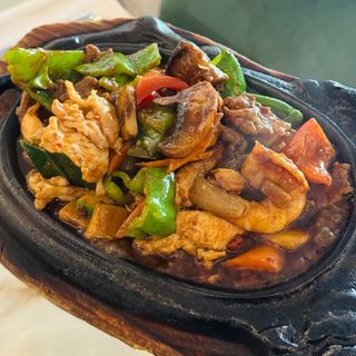 Tres delicias a la plancha