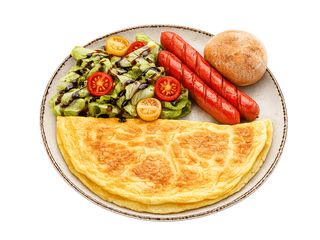 Омлет з сиром та ковбасками (300g)