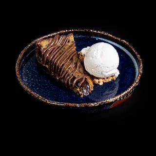 Tarta de chocolate y cookie