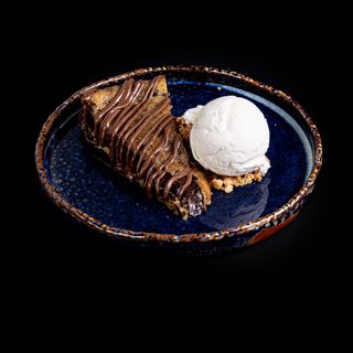 Tarta de chocolate y cookie