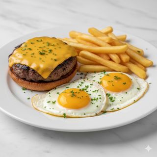 Plato De Hamburguesa