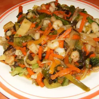 Gambas Con Verduras