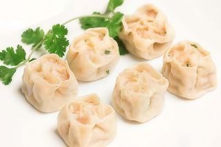 Ravioli di gamberi al vapore