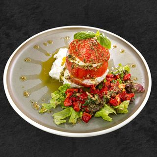 Салата домати с катък