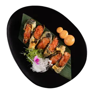 PIEROŻKI NORI W TEMPURZE Z KIMCHI