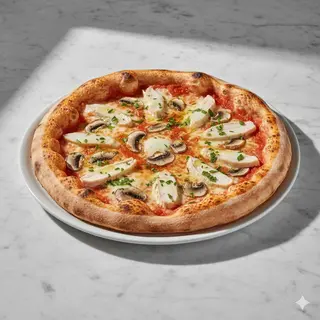 Pizza De Pollo & Champiñón (30 Cm.)
