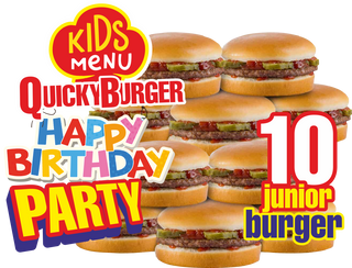 Happy b-day combo 10 cheeseburgers