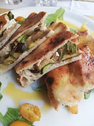 Focaccia vegetariana