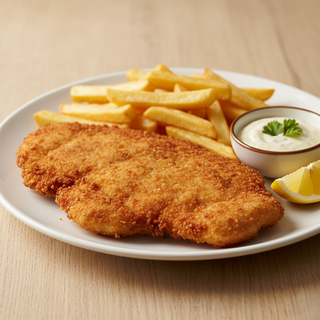 SNITEL DE PUI  CU CARTOFI  PRAJITI               200g/200g/30g