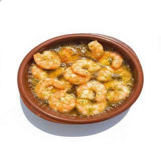 Gamba al pil pil (ración)