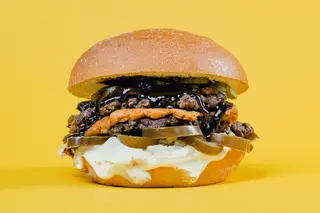 Burger hot karmel