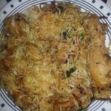 Chicken Biryani served with gravy