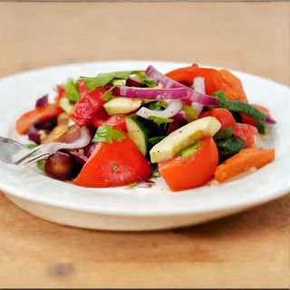 კიტრი-პომიდვრის სალათი