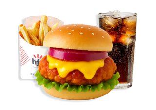 HFC Spicy Piri Piri Cheese Burger+1 Comp.+1 Beb.