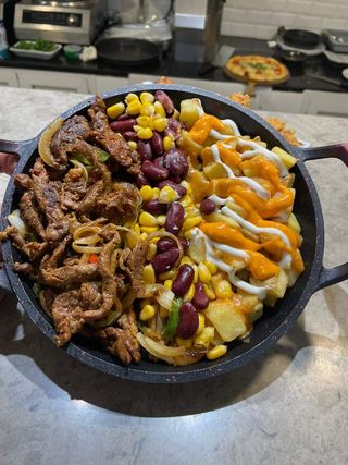 Fajitas & Patatas Émincée de bœuf