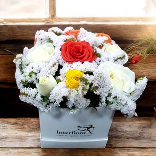 Flower box rose miste