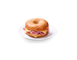 Bagel jamón y queso