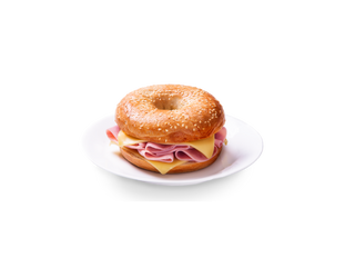 Bagel jamón y queso