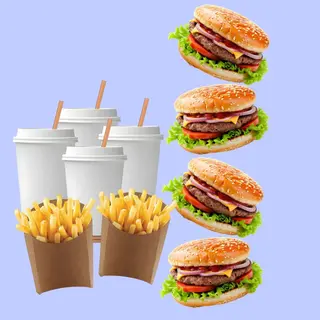 Family beef burgers