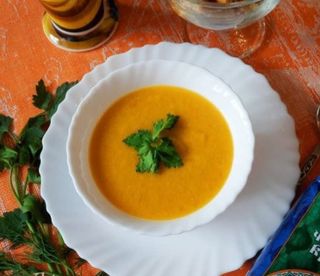 Lentil soup/Суп чечевичный/ოსპის კრემ-სუპი