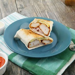 Pita Bread Escalope Cordon Bleu + Frite