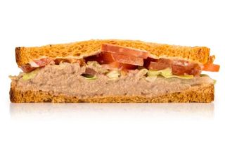 Sándwich vegetal con atún