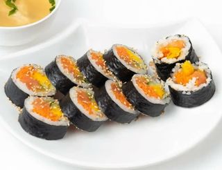 Кимпаб с семгой 