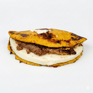 Cachapa Con Reina Pepiada Y Queso Gouda (1 Ud.)