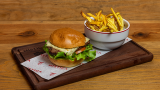 Hambúrguer Simples no Pão