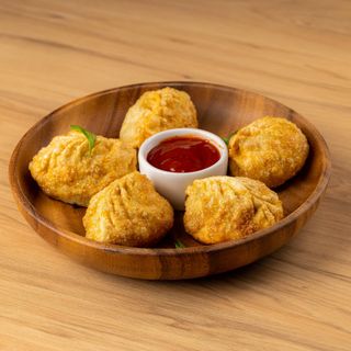 Жареные манты с рубленной говядиной