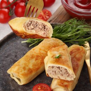 Млинці з м'ясом (6шт).  Продукт заморожений.