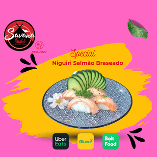 Niguiri Salmão Braseado 4 Unidades
